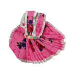 Pink Printed Cotton Frock for Laddu Gopal Ji