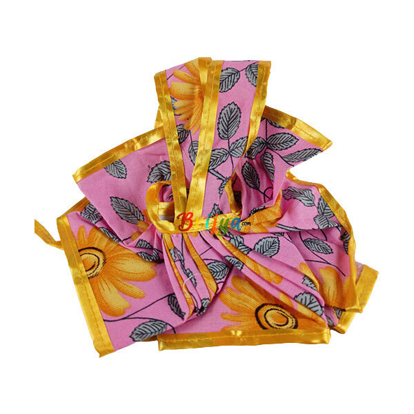 Pink Cotton Frock for Laddu Gopal Ji