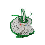 White Green Cotton Frock for Laddu Gopal Ji