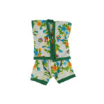 Green White Print Night Suit For Gopal ji (5-6 No)
