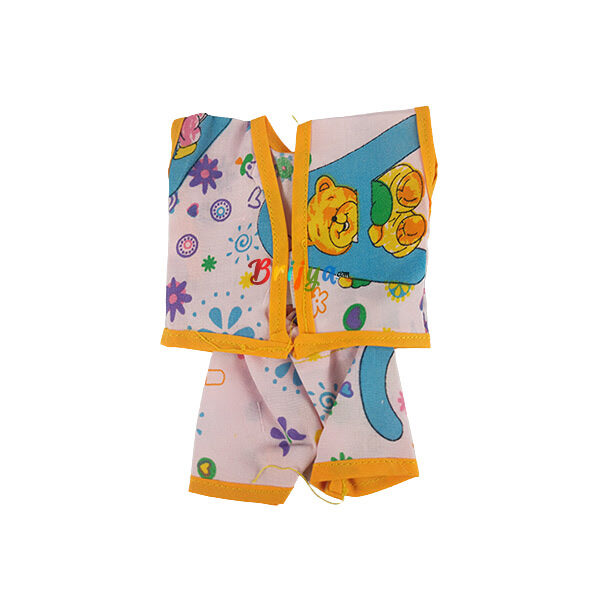 Pink Orange Printed Night Suit For Bal Gopal ji