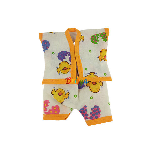 Lemon Orange Printed Night Suit For Bal Gopal ji