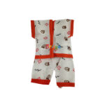 Orange White Printed Night Suit For Bal Gopal ji