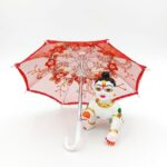Beautiful Red 22 Cm Long Ladoo Gopal Ji Umbrella/chhata