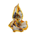 Cream yellow Cotton Frock for Laddu Gopal Ji