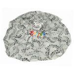 White mult print Cotton Frock for Bal Gopal Ji 4-7 no.