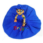 Blue dot Cotton Frock for Bal Gopal Ji 4-7 no.