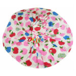 White Apple print Cotton Frock for Bal Gopal Ji 4-7 no.