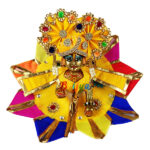 Yellow multi Designr sekiya work gopal dress