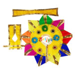 Yellow multi Designr sekiya work gopal dress