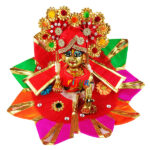 Red multi Designr sekiya work gopal dress