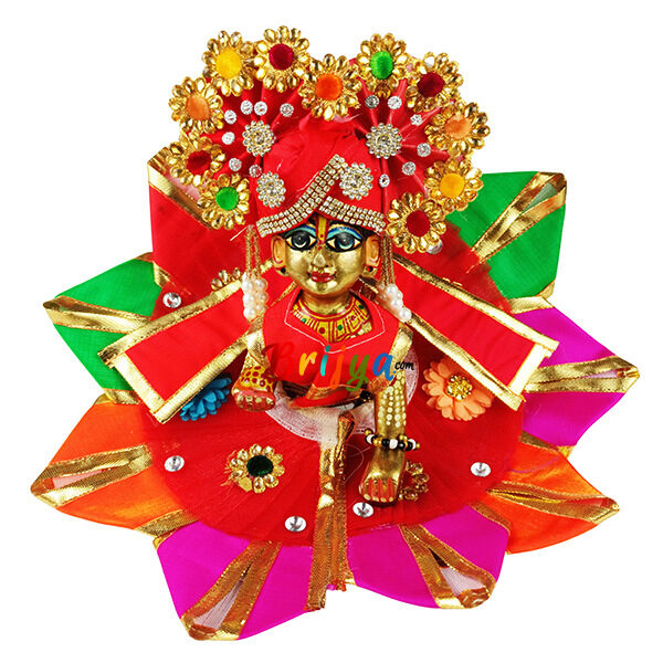 Red multi Designr sekiya work gopal dress