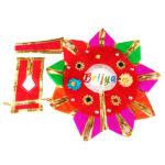 Red multi Designr sekiya work gopal dress