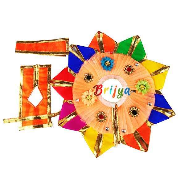 Peach multi Designr sekiya work gopal dress