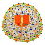 Orange heavy hand embroidery bal gopal poshak