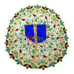 Blue heavy hand embroidery bal gopal poshak