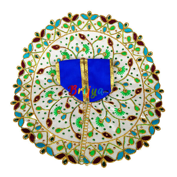 Blue heavy hand embroidery bal gopal poshak