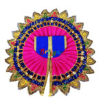 Blue heavy lace work bal gopal Vastra