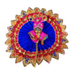 Magenta heavy lace work bal gopal Vastra