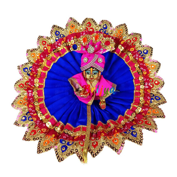 Magenta heavy lace work bal gopal Vastra