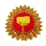 Yellow heavy lace work bal gopal Vastra