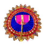 Magenta heavy lace work bal gopal Vastra