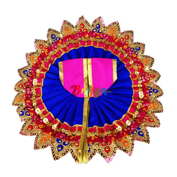 Magenta heavy lace work bal gopal Vastra