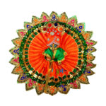 Green heavy lace work bal gopal Vastra