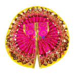 Magenta heavy lace sparkle work gopal ji Vastra