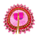 Pink heavy embroidery lace work gopal ji Vastra