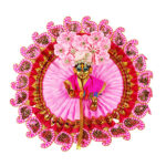 Pink heavy embroidery lace work gopal ji Vastra