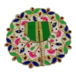 Green heavy hand embroidery bal gopal poshak