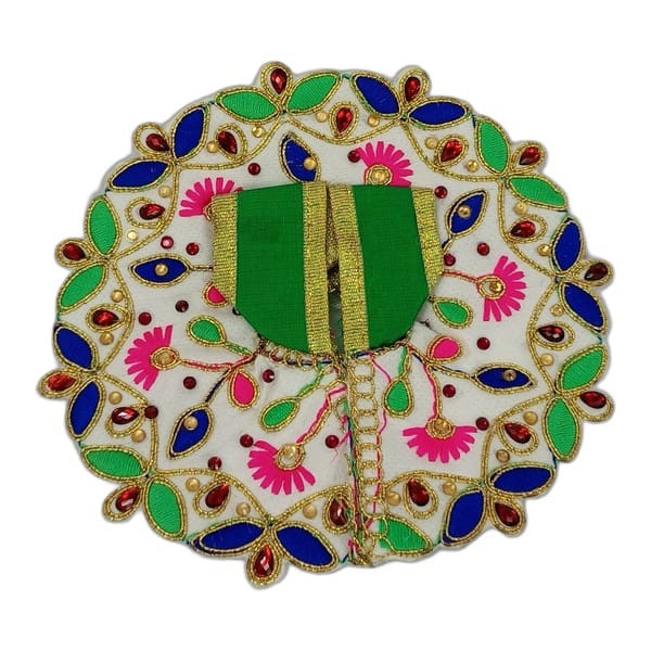 Green heavy hand embroidery bal gopal poshak
