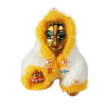 Beautiful Yellow White Woolen Jump Suit For Gopal Ji