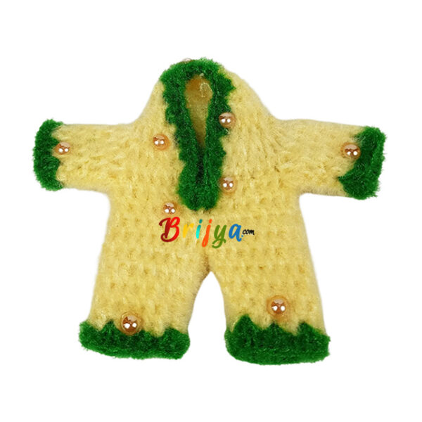 Beautiful Green Creem Woolen Jump Suit For Gopal Ji