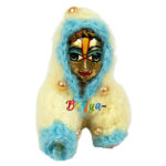 Beautiful Creem SkyBlue Woolen Jump Suit For Gopal Ji