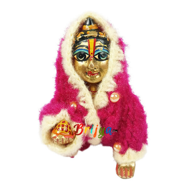 Beautiful Magenta Cream Woolen Jump Suit For Ladoo Gopal Ji