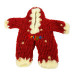 Beautiful Red Creem Woolen Jump Suit For Ladoo Gopal Ji