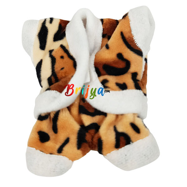 Peach Winter Night Suit For Laddu Gopal Ji