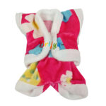 Pink Winter Night Suit For Laddu Gopal Ji