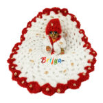 Red White Pearl Work Wollen Poshak For Gopala