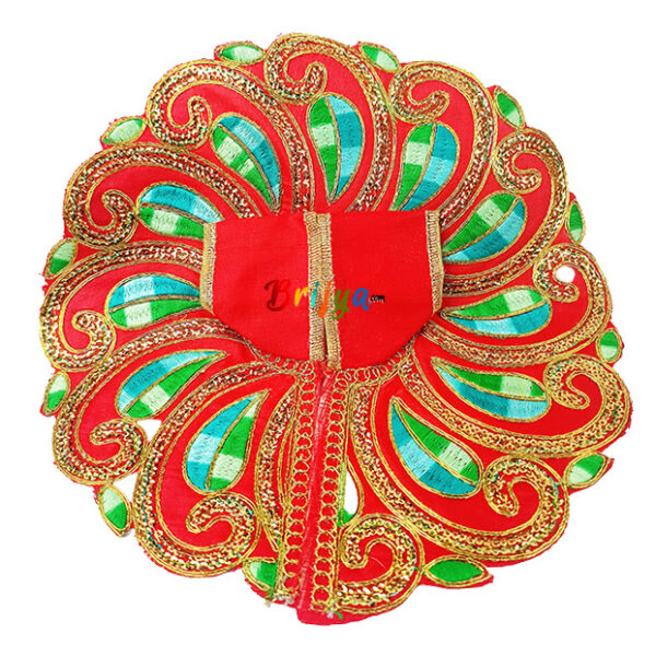 Beautiful Red Heavy Sitra Resham Work Ladoo Goapla Dress