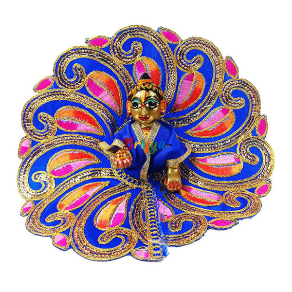 Beautiful Blue Heavy Sitra Resham Work Ladoo Goapla Dress