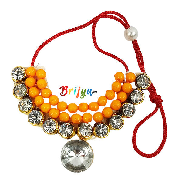 Unique Yellow Pearl Stone Necklash For God