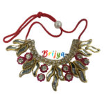 Handmade Unique Magenta Colour Necklash For God