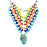 Skyblue Multi Pot Moti Mala For God