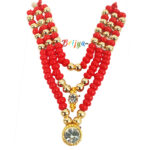 Red Golden Pearl God Mala