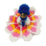 White Multi Shining Woolen Phosak For Gopala (4-5) No