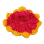 Beautiful Magenta Yellow Shining Woolen Phosak For Gopala