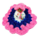 Pink Blue Shining Woolen Phosak For Gopala (3-4) No
